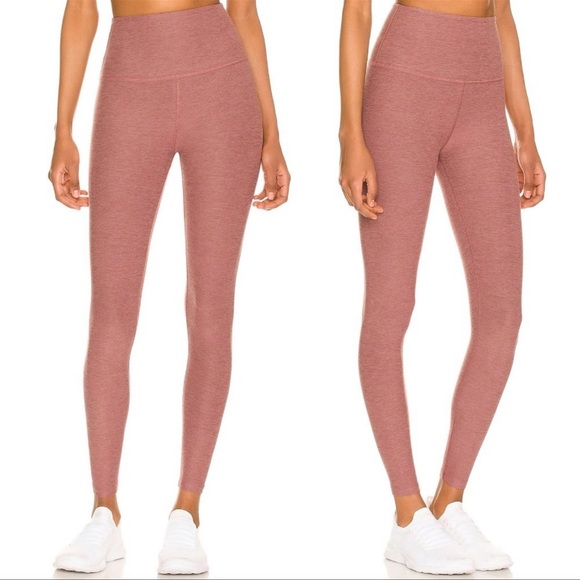 Beyond Yoga Spacedye Caught Midi Legging Mauve peach pink orange pants S Small - Picture 1 of 8